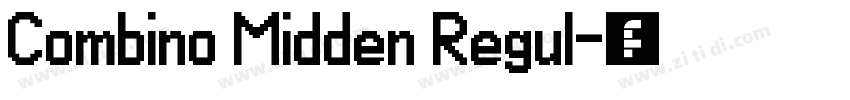 Combino Midden Regul字体转换